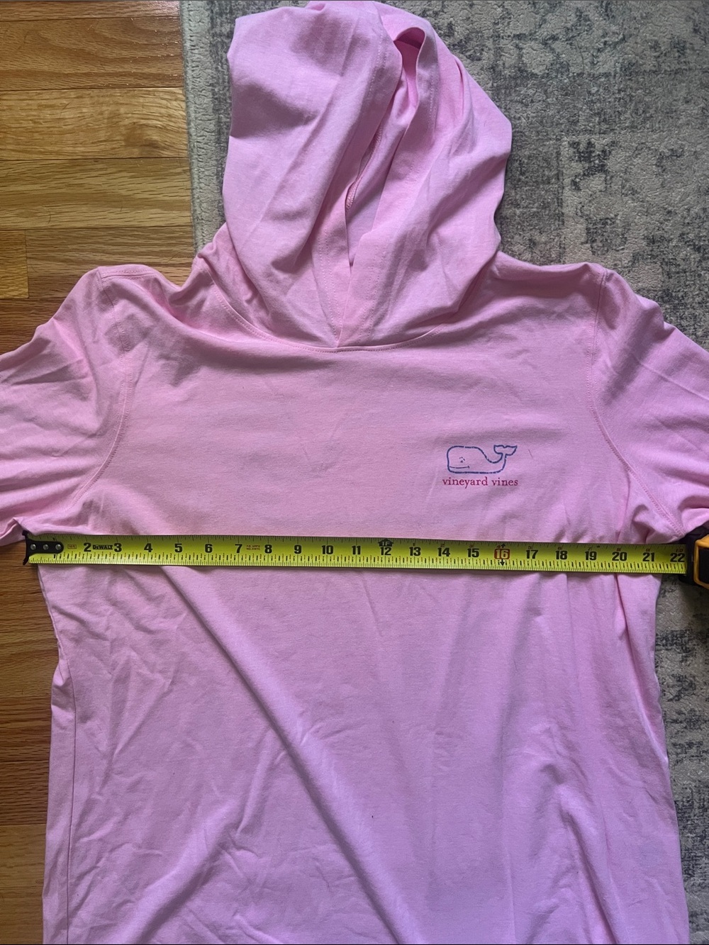Vineyard Vines Baby Pink Hoodie with Whale Logo - Picture 7 of 8